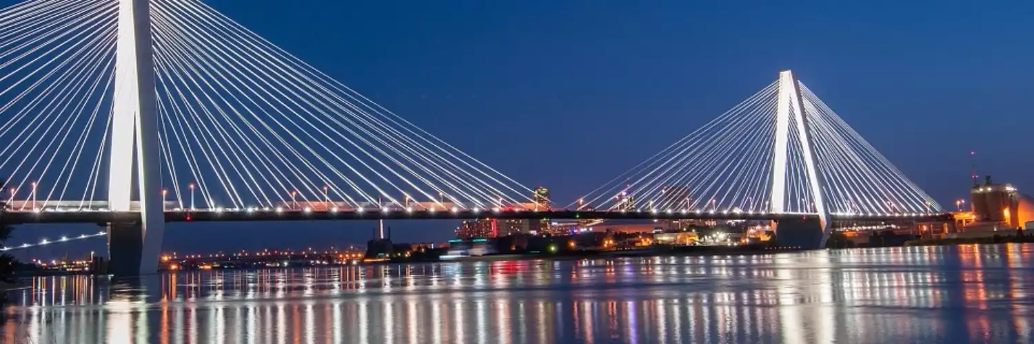 Image of Clark bridge near Saint Louis