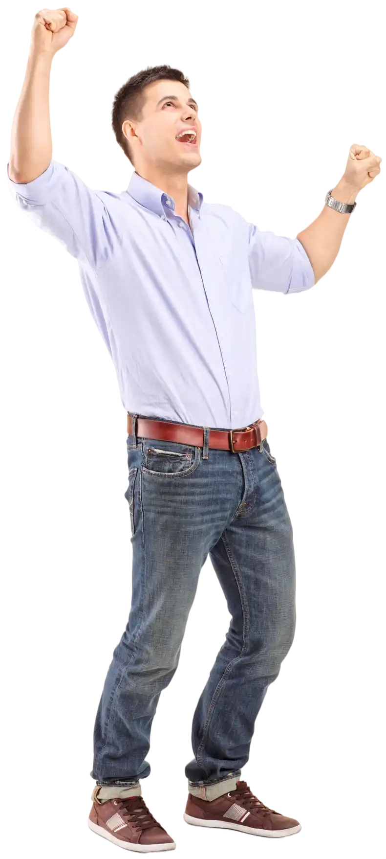 Overjoyed young man for LoadSheets