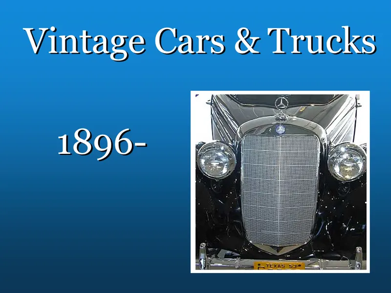 Vintage Vehicles