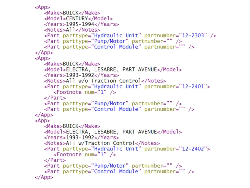 example xml
