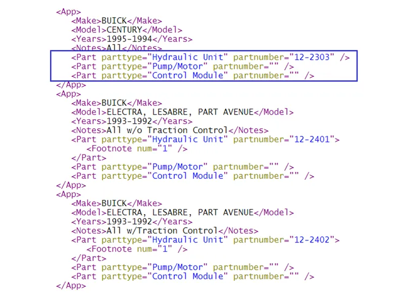 multiple part columns